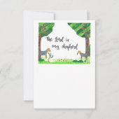 主は私の羊飼いのカード サンキューカード (正面)