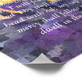 主は私の羊飼いのプリント ポスター (角)