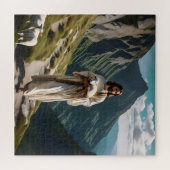 主は私の羊飼いのポスター ジグソーパズル (横)