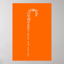 主は私の羊飼いのポスター