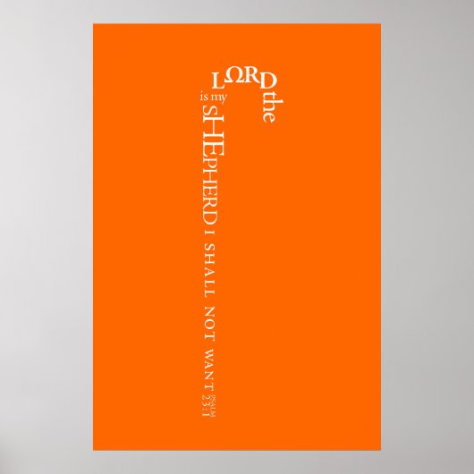 主は私の羊飼いのポスター ポスター (正面)