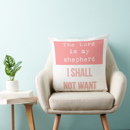 主は私の羊飼いの枕です クッション (椅子)
