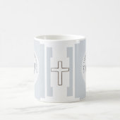 主は私の羊飼いの白シンプルいマグカップ コーヒーマグカップ (中央)