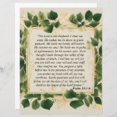 主は私の羊飼いの祈りの言葉 (正面/裏面)