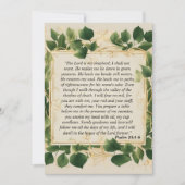 主は私の羊飼いの祈りの言葉 シーズンカード (正面)