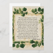 主は私の羊飼いの祈りの言葉 シーズンカード (正面/裏面)