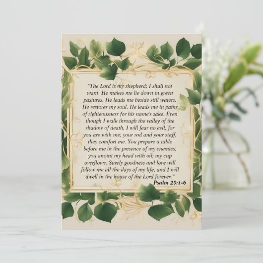 主は私の羊飼いの祈りの言葉 シーズンカード (スタンド正面)