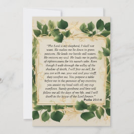 主は私の羊飼いの祈りの言葉 シーズンカード