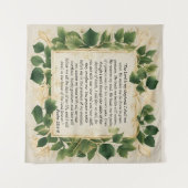 主は私の羊飼いの祈りの言葉 タペストリー (正面(横))