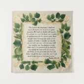 主は私の羊飼いの祈りの言葉 タペストリー (正面)