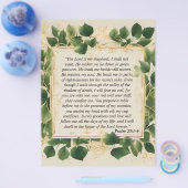 主は私の羊飼いの祈りの言葉 チラシ (シングル)