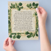 主は私の羊飼いの祈りの言葉 チラシ (手)