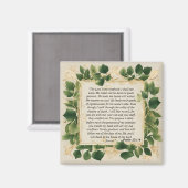 主は私の羊飼いの祈りの言葉 マグネット (正面/裏面)