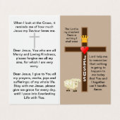 主は私の羊飼いの祈りの言葉 名刺 (外部フラット)