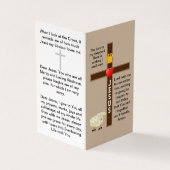 主は私の羊飼いの祈りの言葉 名刺 (外部)