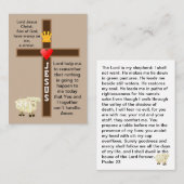 主は私の羊飼いの祈りの言葉 名刺 (正面/裏面)