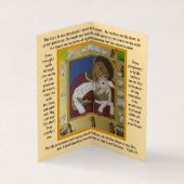 主は私の羊飼いの羊失ったの祈りの言葉カード 名刺 (内部)