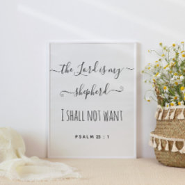 主は私の羊飼いの脚本 ポスター