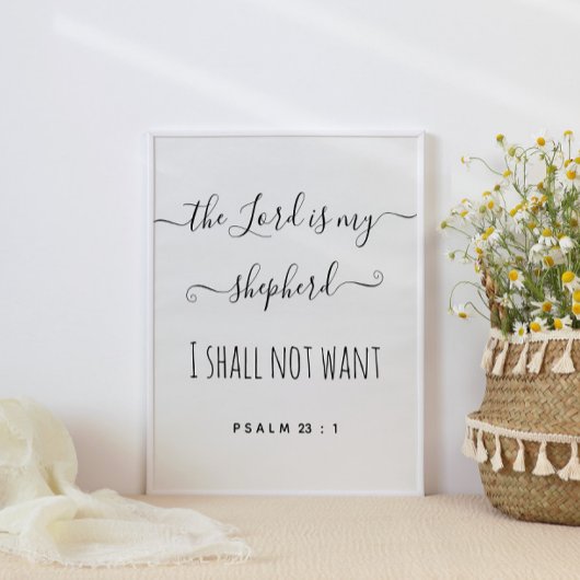 主は私の羊飼いの脚本 ポスター