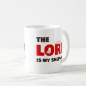 主は私の羊飼いの詩篇23キリスト教信仰である コーヒーマグカップ (正面右)