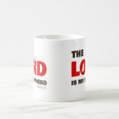 主は私の羊飼いの詩篇23キリスト教信仰である コーヒーマグカップ (中央)