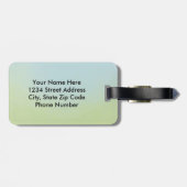 主は私の羊飼いの詩篇23番カスタム ラゲッジタグ (裏面横)