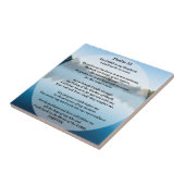 主は私の羊飼いの詩篇23装飾品 タイル (側面)