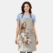 主は私の羊飼いの詩篇23 エプロン (着用した状態)