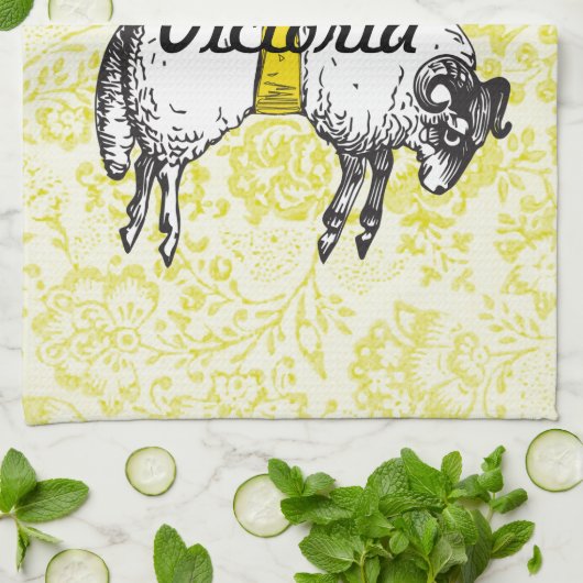 主は私の羊飼いの詩篇23 キッチンタオル (折り畳み)