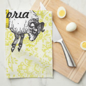 主は私の羊飼いの詩篇23 キッチンタオル (四つ折り)