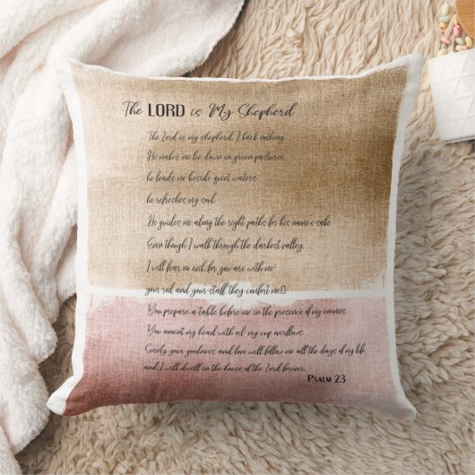 主は私の羊飼いの詩篇23 クッション (ブランケット)