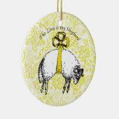 主は私の羊飼いの詩篇23 セラミックオーナメント (右)