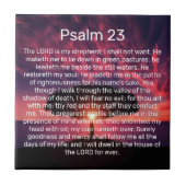 主は私の羊飼いの詩篇23 タイル (正面)