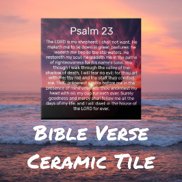 主は私の羊飼いの詩篇23 タイル