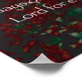 主は私の羊飼いの詩篇23 ポスター (角)