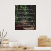 主は私の羊飼いの詩篇23 ポスター (キッチン)