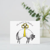 主は私の羊飼いの詩篇23 ポストカード (スタンド正面)