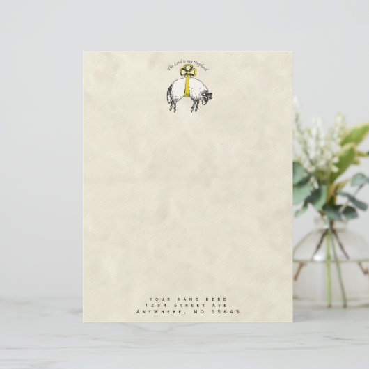 主は私の羊飼いの詩篇23 レターヘッド (スタンド正面)