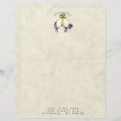 主は私の羊飼いの詩篇23 レターヘッド (正面/裏面)