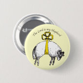 主は私の羊飼いの詩篇23 缶バッジ (正面&裏面)