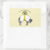 主は私の羊飼いの詩篇23 長方形シール (バッグ)