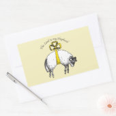 主は私の羊飼いの詩篇23 長方形シール (封筒)