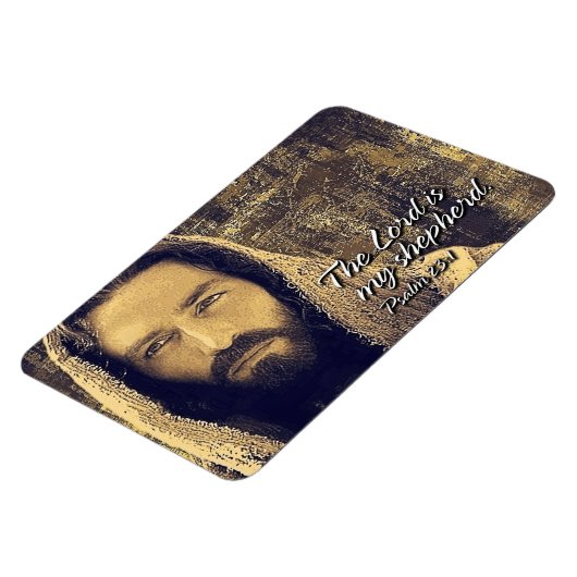 主は私の羊飼いの詩篇23:1プレミアムマグネット マグネット (左側)