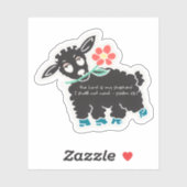 主は私の羊飼いの詩篇23:1ミニマリスト シール (シート)