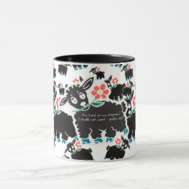 主は私の羊飼いの詩篇23:1ミニマリスト マグカップ