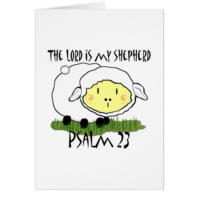 主は私の羊飼いの詩編23乳児Tシャツである – U (正面)