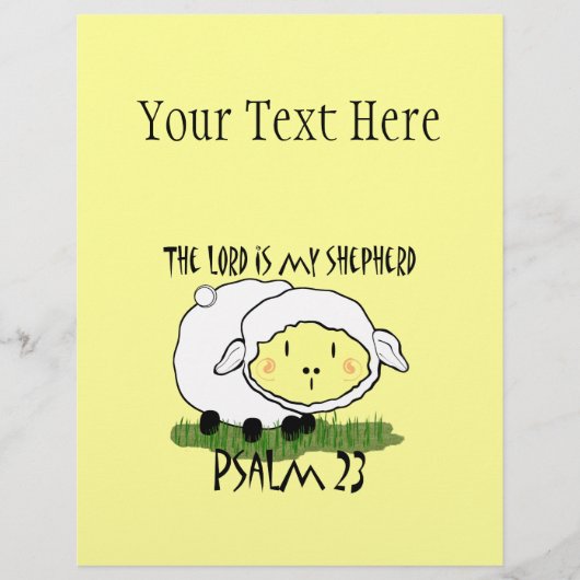 主は私の羊飼いの詩編23乳児Tシャツである – U チラシ (正面)
