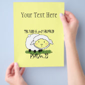 主は私の羊飼いの詩編23乳児Tシャツである – U チラシ (手)