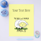 主は私の羊飼いの詩編23乳児Tシャツである – U チラシ (シングル)