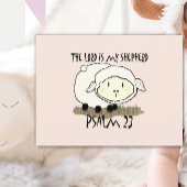 主は私の羊飼いの詩編23乳児Tシャツである – U ポストカード